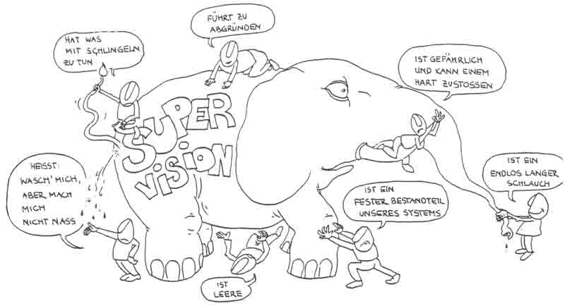 Supervision Elefanten-Comic